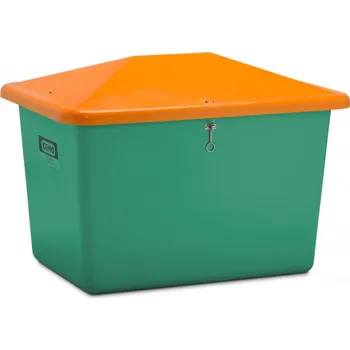 Popelnice Zásobník na posyp bez otvoru 550-2.200 l CEMO Barva: Zelená, Objem: 700 l