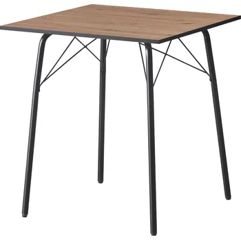 Jídelní stůl, dub artisan/černá, 70x70x75 cm, NALAK TYP 1