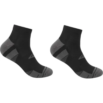 Pánské ponožky Everlast Mens Cushioned Quarter Socks 2Pk Black Mens 7-11