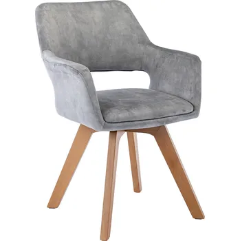 Jídelní židle LAMILA světle šedá