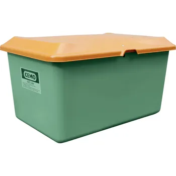 Popelnice Zásobník na posyp PLUS3 bez otvoru 100-400 l CEMO Barva: Zelená, Objem: 400 l, Podjezdové kapsy: NE