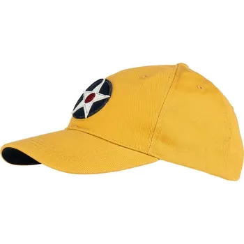 Módní doplněk FOSTEX Čepice baseball USAAC ŽLUTÁ