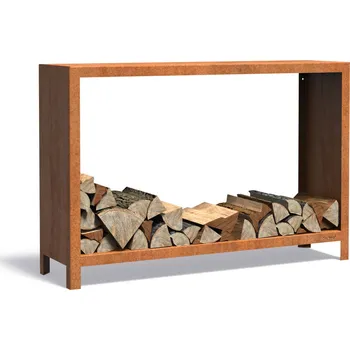 Dřevník Steel design Cortenový dřevník 150 x 40 x 100 cm