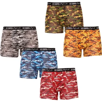 Boxerky 5PACK pánské boxerky Lee Cooper vícebarevné (LCU3200700D-1763075) XL Možnost vrácení zboží ZDARMA do 120 dnů!