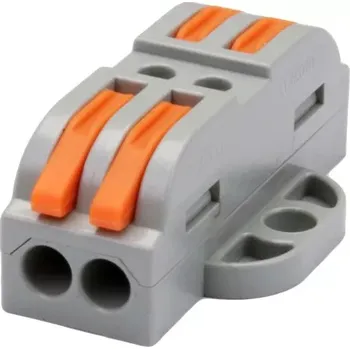 Tracon OVOFT22 Krabicová svorka pružinová 0,5-4mm2, 32A, 400VAC 2P (Tracon OVOFT22)