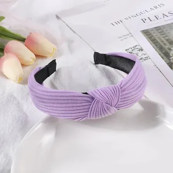 Čelenka Dívčí čelenka s uzlíkem | Doplňky na vlasy | Módní doplňky - Světle fialová