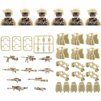 ostatní stavebnice Vojenská stavebnice s figurkami a nočním viděním | lego styl komponenty - K151-6 ks