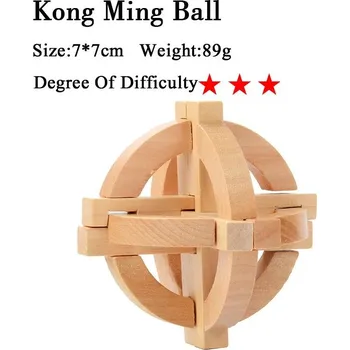 Hlavolam Dřevěný hlavolam, ježek v kleci, věž atp. - 27