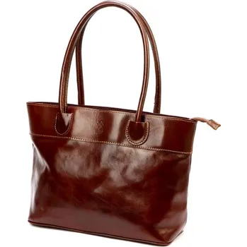 Kožená kabelka Florence 12 TAMP - hnědá