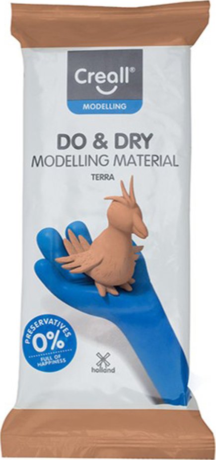 Creall samotvrdnoucí modelovací hmota DO-DRY HI, 1000 g, terakota