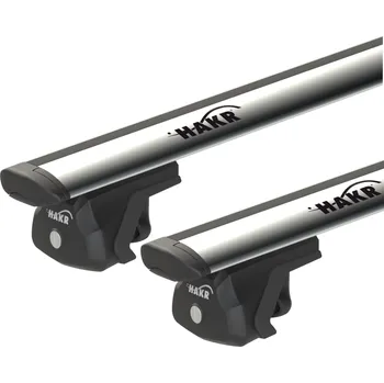 Střešní nosiče příčníky Hakr Ford Mondeo IV combi 2007-2014 s podélníky, wing profile silver (0013,0002)