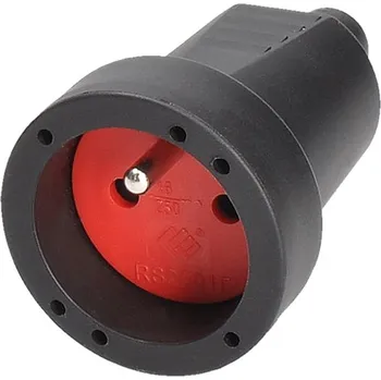 Elektrická vidlice Solight zásuvka přímá, IP20, černá