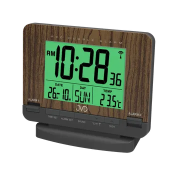 Budík JVD Digitální rádiem řízený budík JVD černý RB9242.2