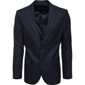 Pánské jednořadé sako MX06340 Barva: Tmavě Modrá, Velikost: 3XL/60
