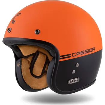 Helma na motorku Přilba eso super hooligan, cassida (černá/oranžová perleť, vel. s)