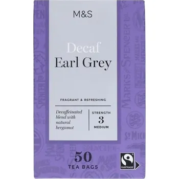 Čaj Marks & Spencer Porcovaný aromatizovaný čaj Earl Grey bez kofeinu
