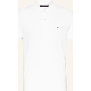 Pánská košile Tommy Hilfiger Pánská Žerzejová Polokošile Regular Fit, bílá, M