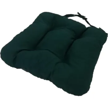 Podsedák Podsedák na židli foukaný se šňůrkou - 40 x 40 - tmavě zelený - 1 ks