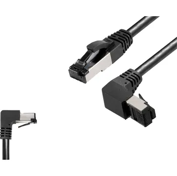 Datový kabel BKL Electronic 144020 RJ45 síťové kabely, propojovací kabely CAT 8.1 S/FTP 3 m černá bez halogenů 1 ks