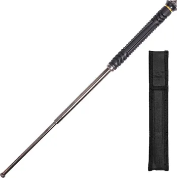 Teleskopický obušek Teleskopický obušek s hrotem TFT 26“ titan (Skládací obušek v titanové barvě)