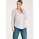 Vzorovaná košile s dlouhým rukávem M1070 Velikost: S, Barva (Varianta): Šedá