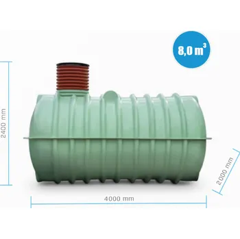 nádrž Podzemní sklolaminát. nádrž na vodu WATER TANK Horizontal-Line LA 8.000 l - 30.000 l SWIMER Objem: 8000 l