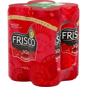 Pivo Frisco Cider brusinka plech 4×0,33 l