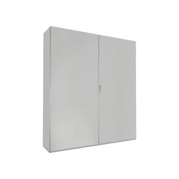 Rozvaděč Stojací skříň, řada: SE Šedá dvojité dveře Ocelový plech 1600 x 400 x 1800mm IP55