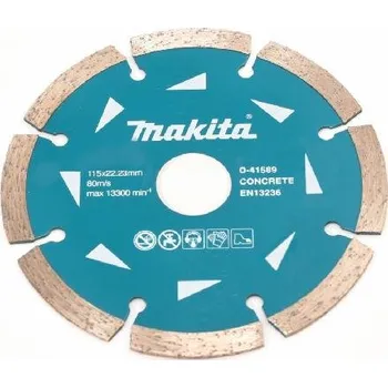 Řezný kotouč Makita Příslušenství - Diamantový řezný kotouč na beton 115x22,2 mm D-41589
