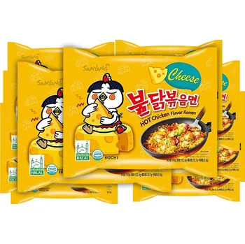 Samyang Buldak ramen Samyang Cheese Chicken Spicy 140g Balení 10ks