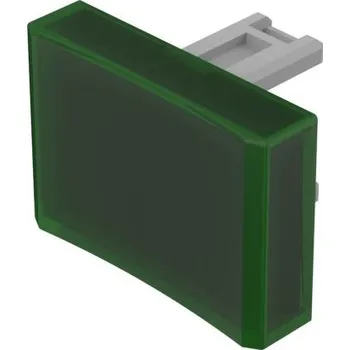 Splachovací tlačítko Krycí sklíčko tlačítka Obdélníkové, barva čočky: Zelená, pro použití s: Tlačítko