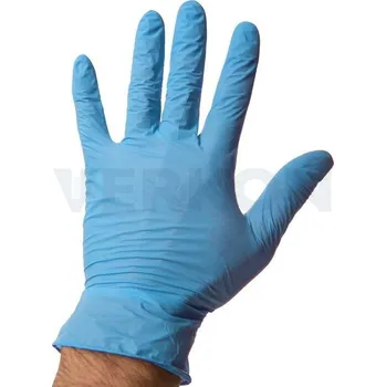 Vyšetřovací rukavice Rukavice nitrilové Protective, jednorázové, bez pudru, Velikost: S, Barva: Modrá, Balení [ks]: 100