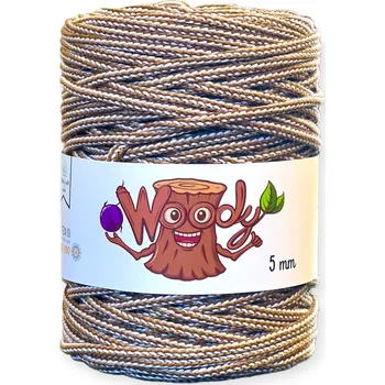 Příze Woody 5 mm/50m - Caffe Latte