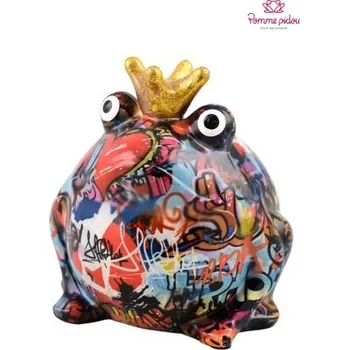 Pokladnička Pomme pidou Pokladnička velikost M - ŽABÁK GRAFFITI 4 148-00553