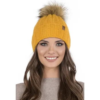 Čepice Čepice Vivisence 7019 - výprodej Barva: Žlutá, Velikost: S/M/L