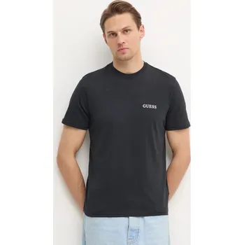 Pánské tričko Bavlněné tričko Guess černá barva, s potiskem, U4BM03 KCAM1 U4BM03.KCAM1 99X, vel. XXL