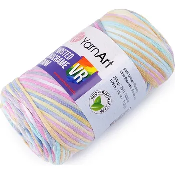 Příze Pletací příze Twisted Macrame 250 g - 1 (929) multikolor