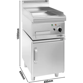 Lednice G.Gastro Elektrický gril - hladký (4,5 kW) - vč. spodního dílu s 1 dveřmi