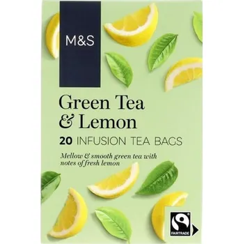 Čaj Marks & Spencer Zelený čaj s citrónem 20 nálevových sáčků