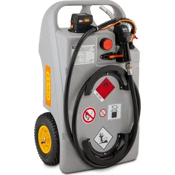 Palivová nádrž Aku výdejní vozík na naftu 60 l – 100 l CEMO Objem: 100 l, Provedení: bez baterie a nabíječky