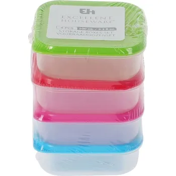 Dóza na potraviny Box-sada 4ks, x x cm, plast