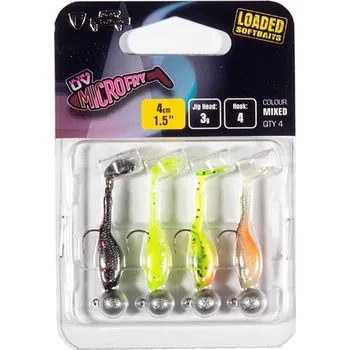 Umělá nástraha FOX RAGE - Sada nástrah Ultra UV Micro Fry Mixed Colour Lure Pack Loaded 3 g 4 cm