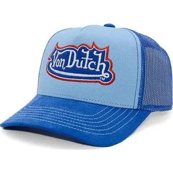 Kšiltovka Kšiltovka Von Dutch - Trucker Rockford - Cot Twill/ Suede - Blue/ Red