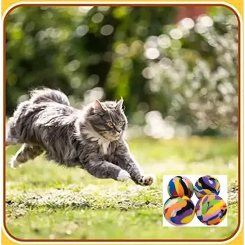 Hračka pro kočku Maskáčový pěnový míček