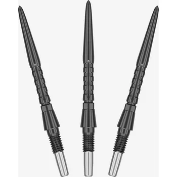 Šipka Náhradní hroty na steel šipky Target Swiss Storm Surge černé, 26mm - 3ks