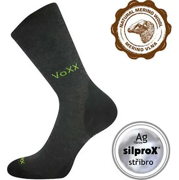 Pánské oblečení VOXX Ponožky zimní vlněné IRIZAR se stříbrem TMAVĚ ŠEDÉ 39-42 118354