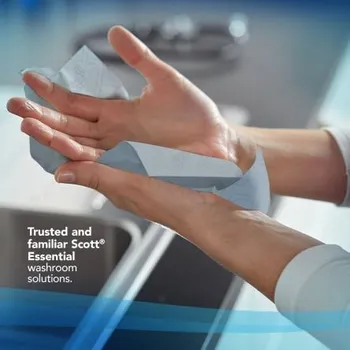 Papírový ručník Papírový ručník 198mm 1vrstvý, Modrá Role 760 archů, sortiment: Essential