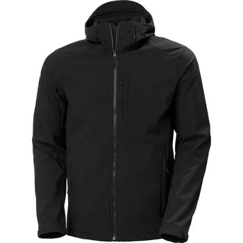 Pánská softshellová bunda Pánská Softshellová bunda HELLY HANSEN PARAMOUNT HOODED SOFTSHELL JKT 62987_990 – Černá M