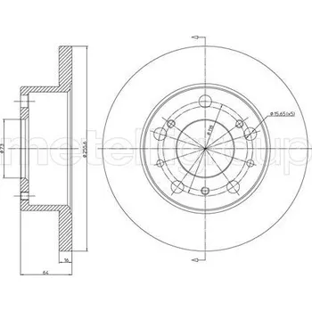 Brzdový kotouč Brzdový kotouč CIFAM (800-134)