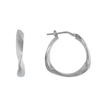 Náušnice Stříbrné náušnice triangl